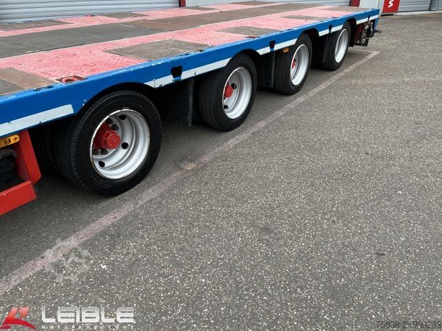 Low loader semitrailer MEUSBURGER MTS-4*48t Tieflader*3+4.Lenkachse*Ladehöhe 0,87