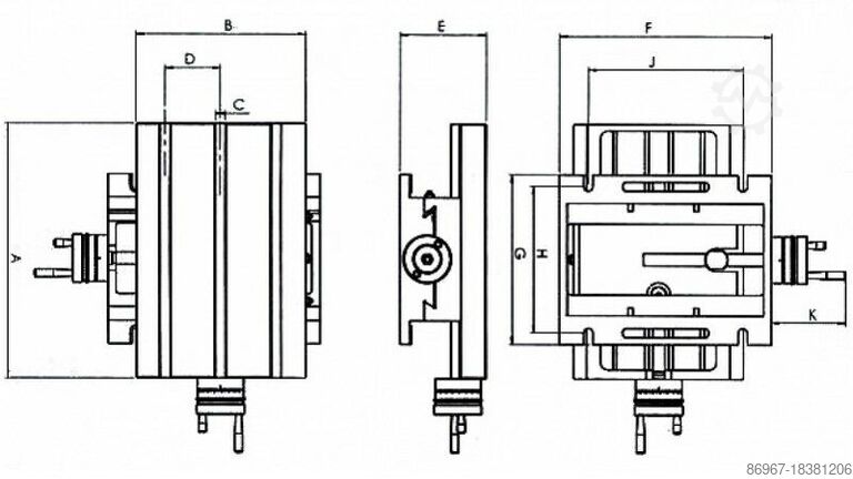 क्रॉस टेबल CORMAK Stół krzyżowy 225X175 mm KP202