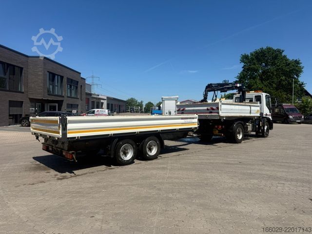 Tipper truck IVECO 140E250 Kipper mit HIAB Kran möglich mitAnhänger