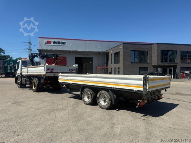 Tipper truck IVECO 140E250 Kipper mit HIAB Kran möglich mitAnhänger