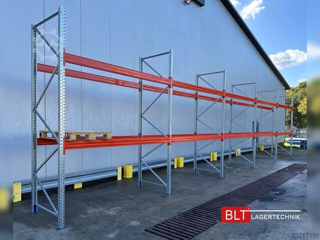 Regał przemysłowy ca. 14 lfm. Palettenregale H: 350cm Fachlast: 3000 kg , 45 Palettenplätze