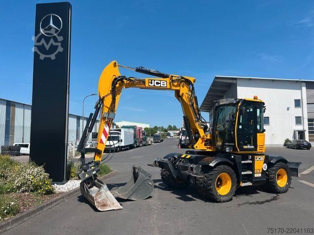 पहिया खुदाई यंत्र JCB Hydradig 110W / Pratzen / nur 179h / Löffelpaket