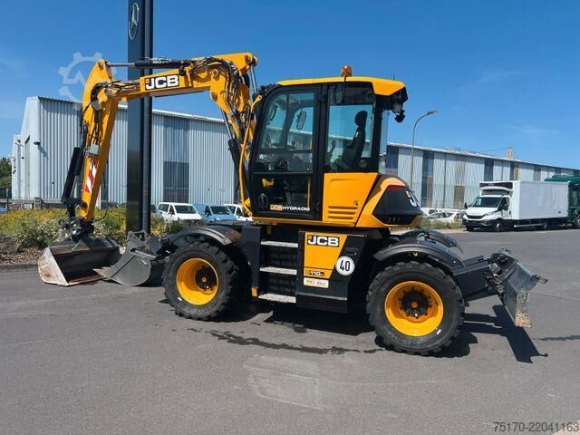 पहिया खुदाई यंत्र JCB Hydradig 110W / Pratzen / nur 179h / Löffelpaket