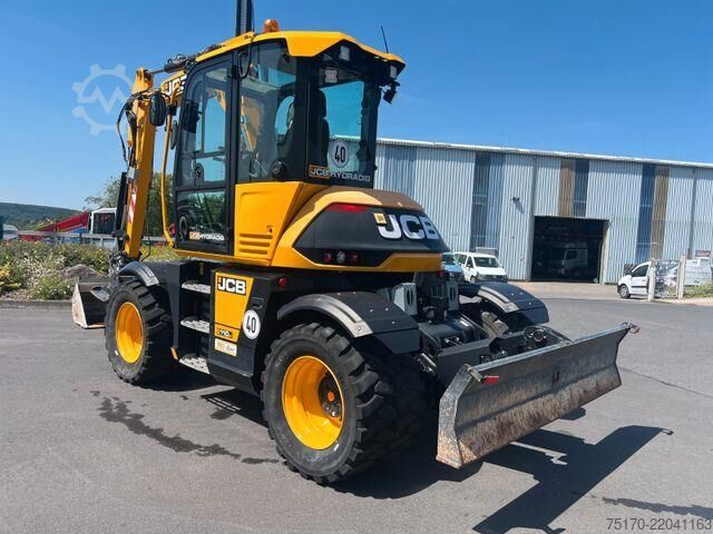 पहिया खुदाई यंत्र JCB Hydradig 110W / Pratzen / nur 179h / Löffelpaket