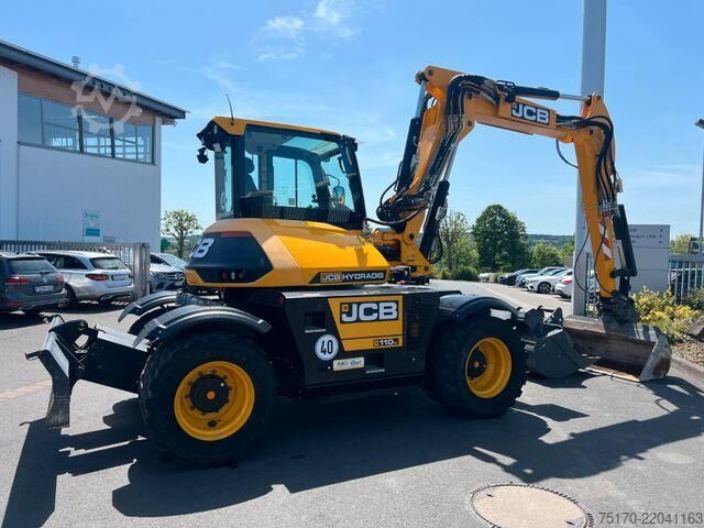 पहिया खुदाई यंत्र JCB Hydradig 110W / Pratzen / nur 179h / Löffelpaket