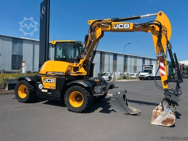 पहिया खुदाई यंत्र JCB Hydradig 110W / Pratzen / nur 179h / Löffelpaket
