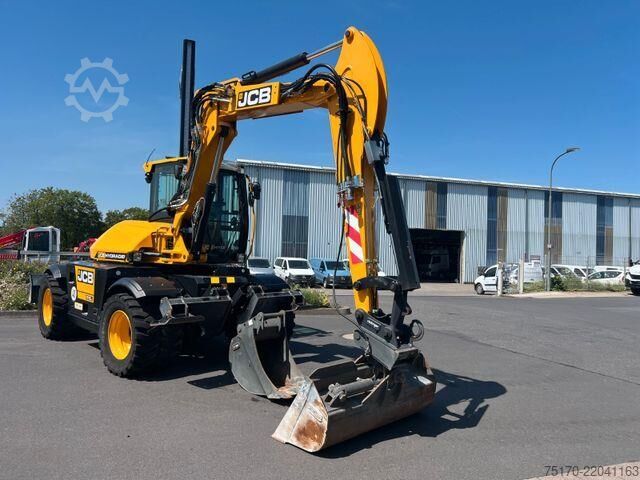 पहिया खुदाई यंत्र JCB Hydradig 110W / Pratzen / nur 179h / Löffelpaket