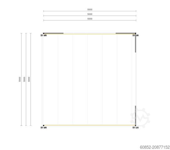 Lagerbühne 5x5m Lagerbühne , Belastung : 500kg/qm Unterkante: 3m ,ca. 25qm , Systembühne