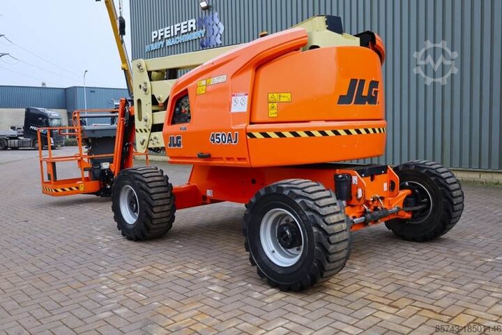 Nivelletty teleskooppinen työtaso JLG 450AJ Diesel, 4x4 Drive, 16m Working Height, 7.5m