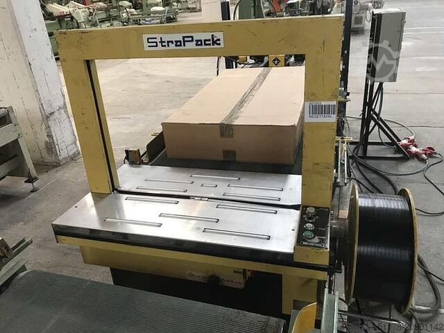 Packaging line for boxes of dismantled beds or similar products