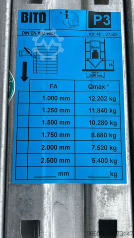 Magazzino a grande altezza BITO P3/PT110