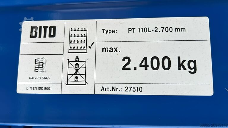 Magazzino a grande altezza BITO P3/PT110