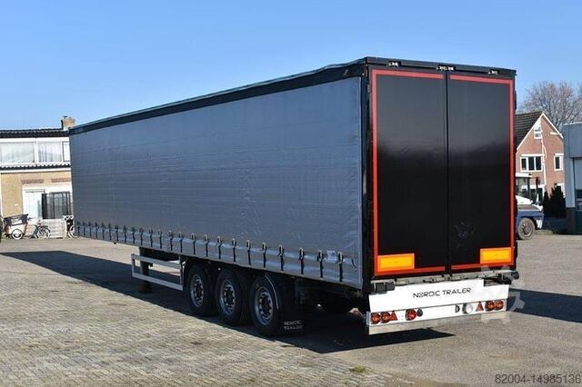Curtain sided NORDIC S340 3 AXLE CURTAINSIDER SLIDING ROOF , NEW TIL...