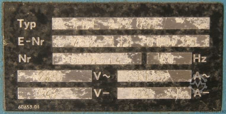 Charger for forklifts WEKA TBE 24/64