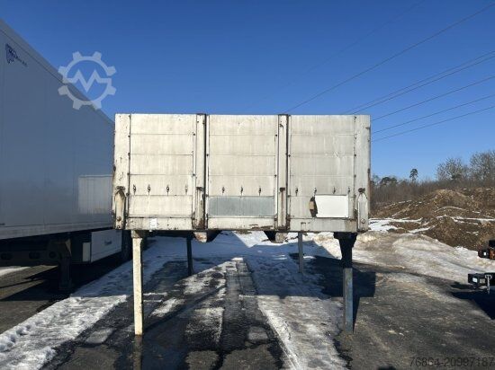 Remolque con chasis intercambiable  PLATEAU-WECHSELPRITSCHE, 7,45M BORDWAND