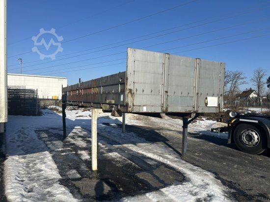 Remolque con chasis intercambiable  PLATEAU-WECHSELPRITSCHE, 7,45M BORDWAND