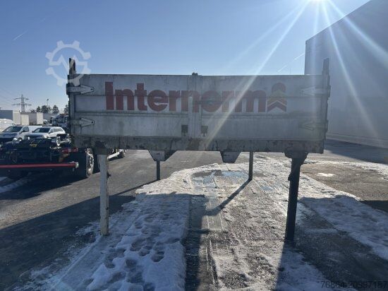 Remolque con chasis intercambiable  PLATEAU-WECHSELPRITSCHE, 7,45M BORDWAND