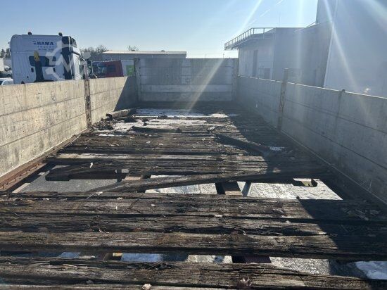 Remolque con chasis intercambiable  PLATEAU-WECHSELPRITSCHE, 7,45M BORDWAND