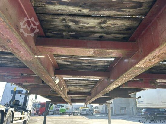 Remolque con chasis intercambiable  PLATEAU-WECHSELPRITSCHE, 7,45M BORDWAND