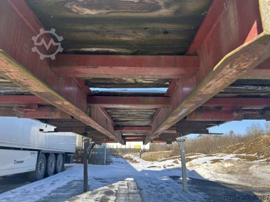 Remolque con chasis intercambiable  PLATEAU-WECHSELPRITSCHE, 7,45M BORDWAND