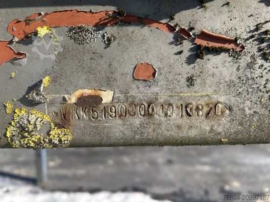 Remolque con chasis intercambiable  PLATEAU-WECHSELPRITSCHE, 7,45M BORDWAND