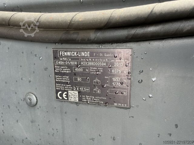 Električni viljuškar na 4 kotača Linde E40H-01/600