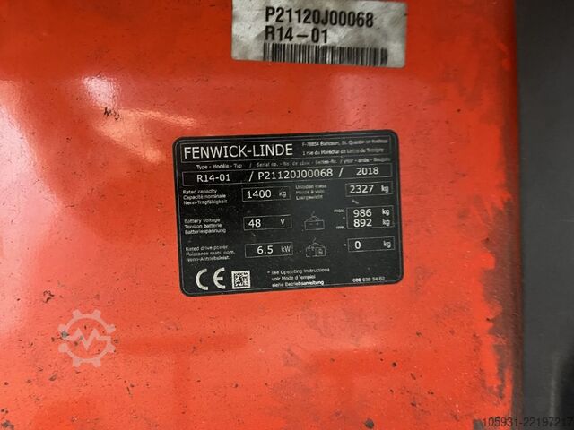 Reach truck Linde R14-01