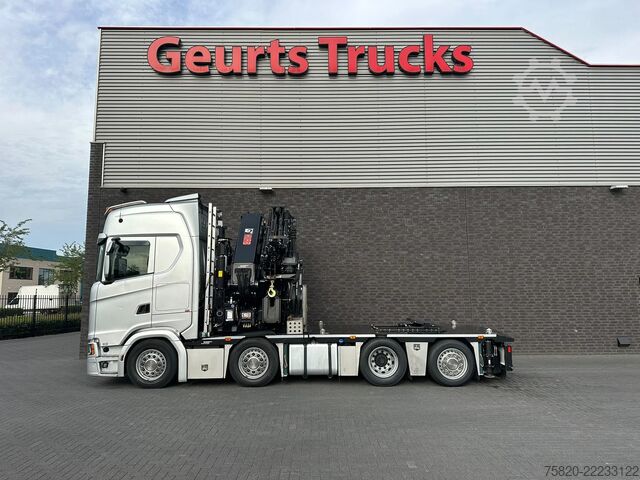 クレーン車 Scania S500 8X2 TREKKER BAKWAGEN +HIAB 858E-8+JIB 150X...