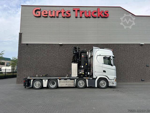 クレーン車 Scania S500 8X2 TREKKER BAKWAGEN +HIAB 858E-8+JIB 150X...