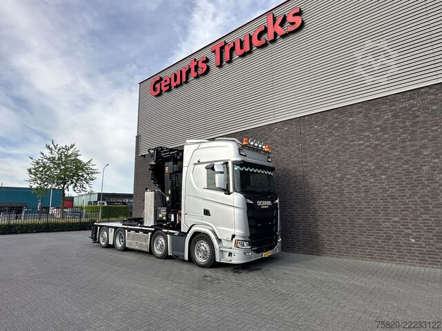クレーン車 Scania S500 8X2 TREKKER BAKWAGEN +HIAB 858E-8+JIB 150X...