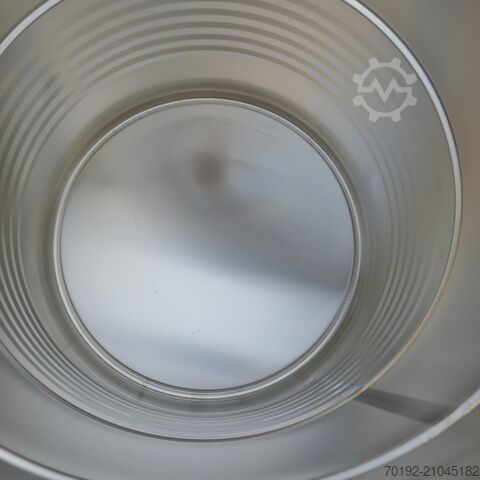 Бочка 200 літрів із V4A зі стяжним кільцем і кришкою  9774