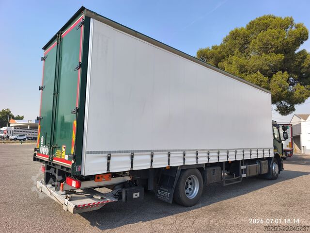 Camião plataforma com lona RENAULT 18.280 D WIDE