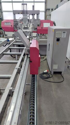 Hydraulisk tvåpelarstöttad geringsbandsåg BEHRINGER HBP 310-523 G