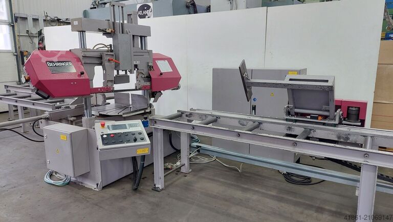 Hydraulisk tvåpelarstöttad geringsbandsåg BEHRINGER HBP 310-523 G