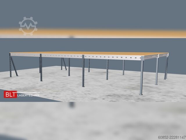 Skladiščna platforma 10x15m Lagerbühne , Belastung : 500kg/qm Unterkante: 2,5m ,ca. 150qm Systembühne