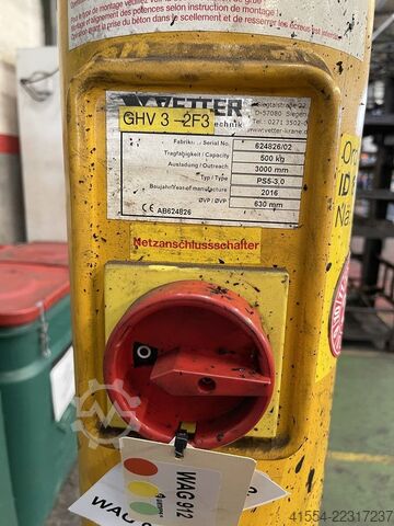 Lengan derek, crane putar tiang hingga 500 kg Vetter PS5-4,0