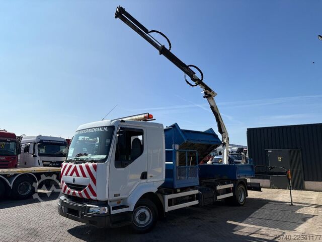Volquete con grúa Renault Midlum 220 + PALFINGER PK 6001 + tipper + remot...