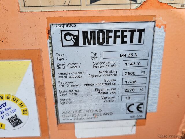 Heftruck Moffett MOFFETT M4 25.3 / TRUCK-MOUNTED FORKLIFT / 2500KG