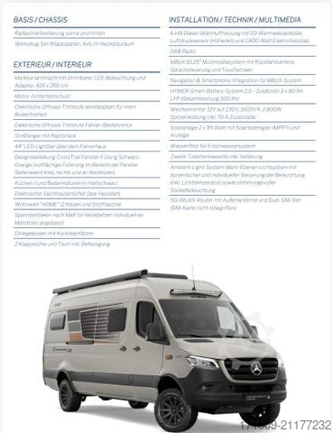 Kastenwagen Wohnmobil / Campervan HYMER/ERIBA Grand Canyon S CrossTrail 700 AHK 2.8T Leder
