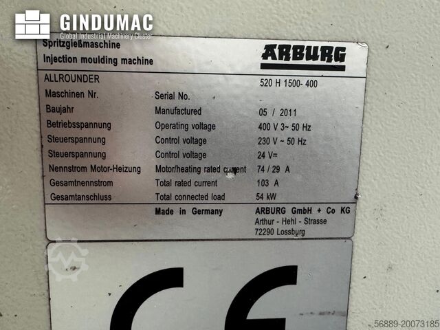 Vökvasprautumótunarvél Arburg Allrounder 520H