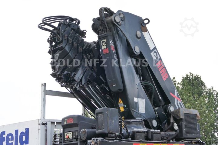 Tovorna dvigalka na tovornjaku SCANIA P 400 Pritsche Kran HIAB 377 E Funk Euro 5