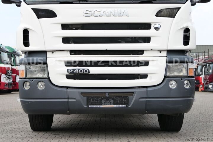 Tovorna dvigalka na tovornjaku SCANIA P 400 Pritsche Kran HIAB 377 E Funk Euro 5