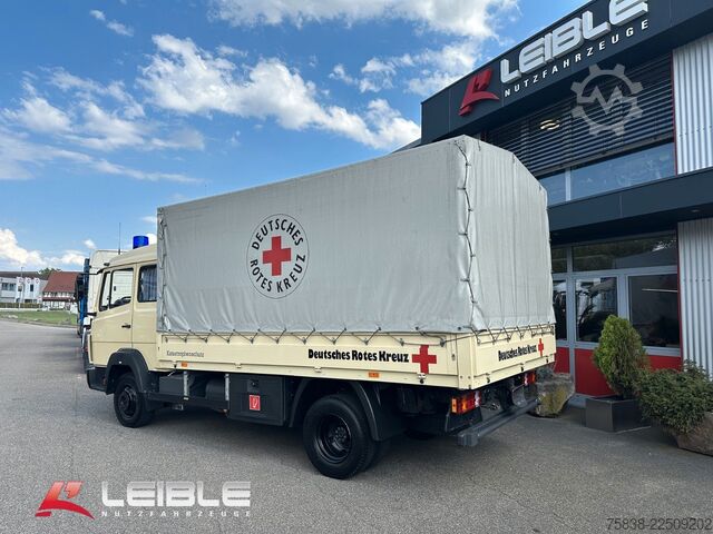 Verhollinen pakettiauto MERCEDES-BENZ 811*Pritsche+Plane*DoKa*11Tkm*AHK*TOP*