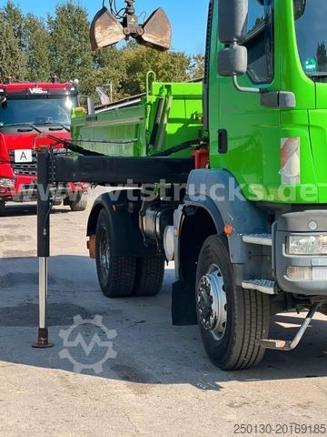 Autocamion basculant tridirecțional MAN TGM 18.340 4x2 Meiller DSK + Palfinger-Ladekran