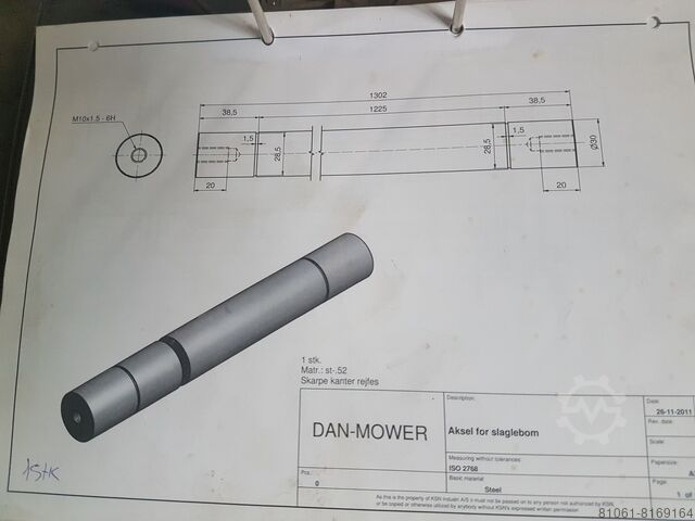 Tool carrier production rights Dan-Mower