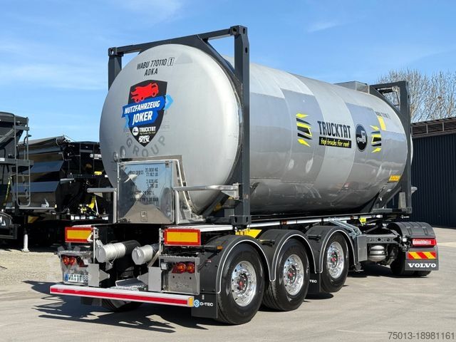 Puspiekabes cisterna D-TEC 1-Kammer Drucktank 29 cbm, Leer 5,6 to., MIETEN?