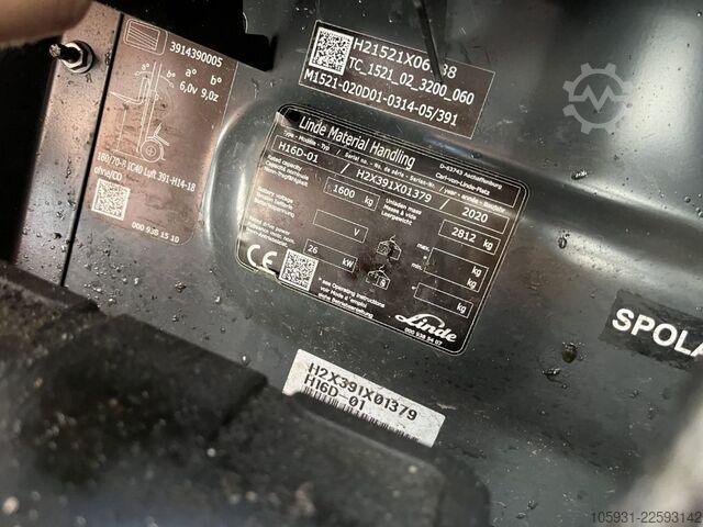 ディーゼル フォークリフト Linde H16D-01