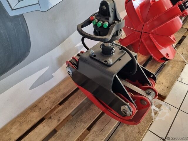  ungesetzt Greifer Holz Schrott Zweischallen m. Rotator