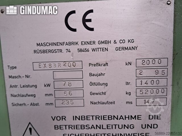 EXNER EX SBR 200 EXNER EX SBR 200