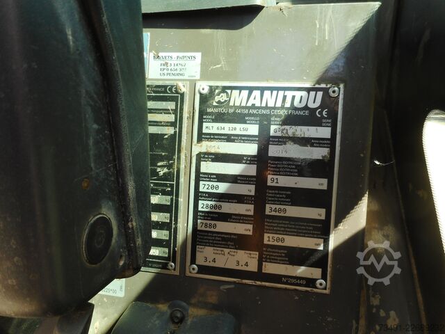 încărcător telescopic Manitou MLT 634-120 LSU